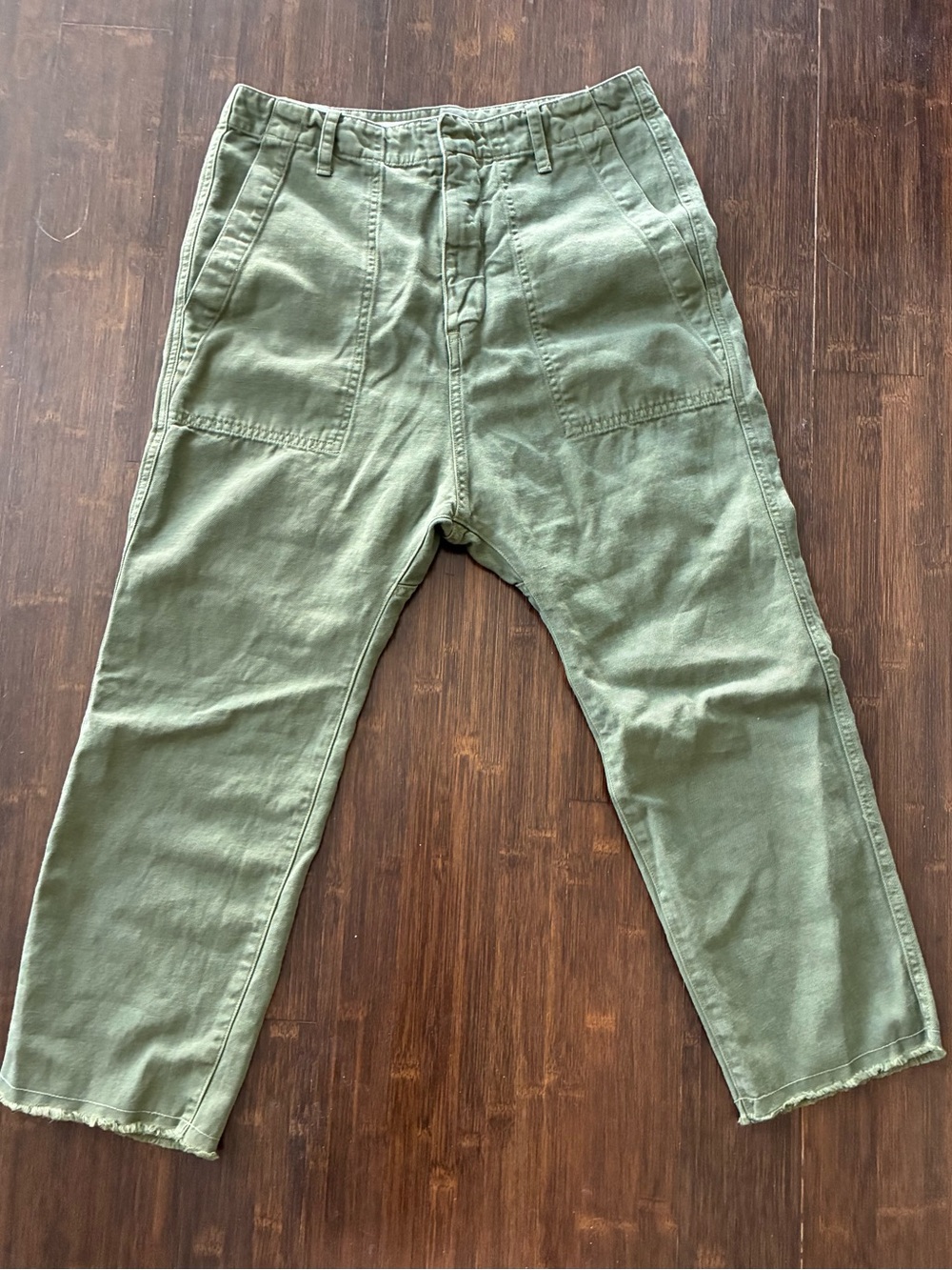 Nili Lotan Army Green Luna Utility Pants, Sz 0